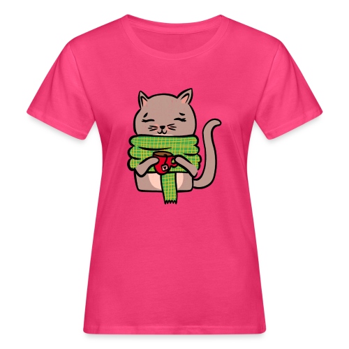 Winter-Katze - Frauen Bio-T-Shirt