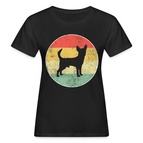 Chihuahua Hund Retro - Frauen Bio-T-Shirt