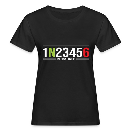 Motorrad Gänge 1N23456 One Down-Five Up - Frauen Bio-T-Shirt