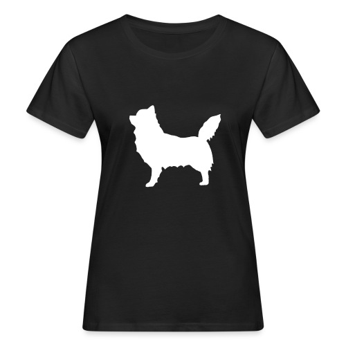 Chihuahua pitkakarva valkoinen - Naisten luonnonmukainen t-paita