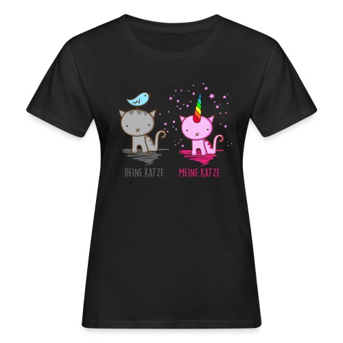 Vorschau: Deine Katze vs. Meine Katze - Frauen Bio-T-Shirt