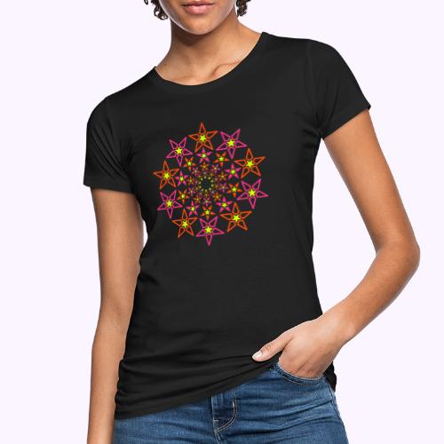 stella frattale 3 colori neon - T-shirt ecologica da donna
