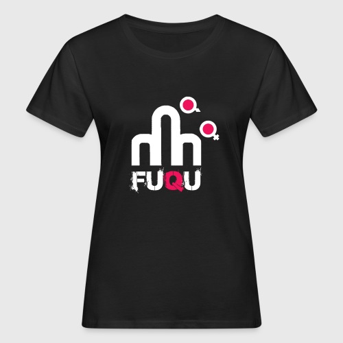 T-shirt FUQU logo colore bianco - T-shirt ecologica da donna