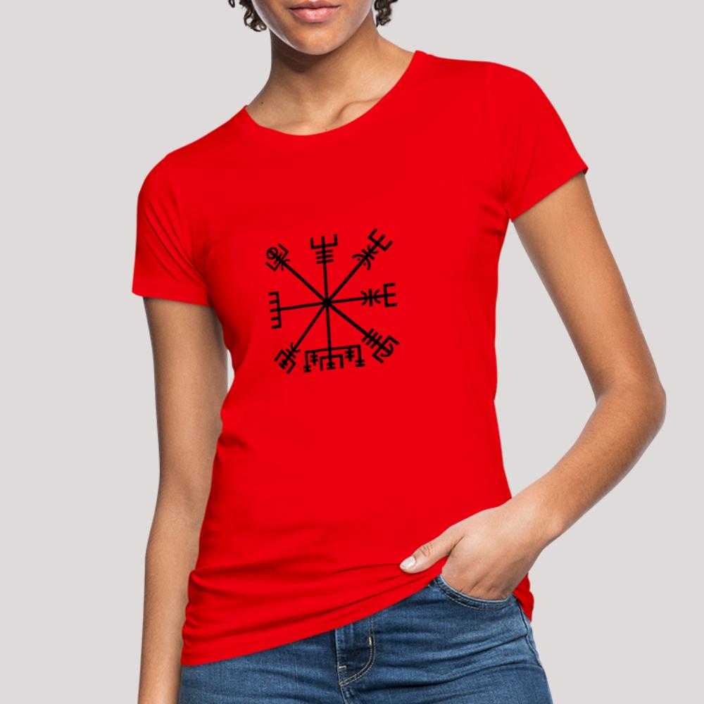 Vegvisir - Frauen Bio-T-Shirt Rot