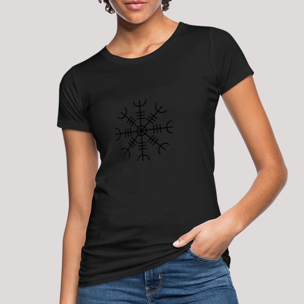 Aegishjalmur - Frauen Bio-T-Shirt Schwarz