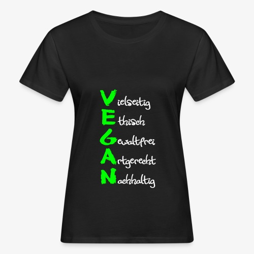 Vegan - Frauen Bio-T-Shirt