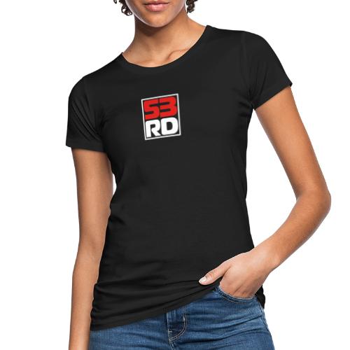 53RD Logo kompakt umrandet (weiss-rot) - Frauen Bio-T-Shirt