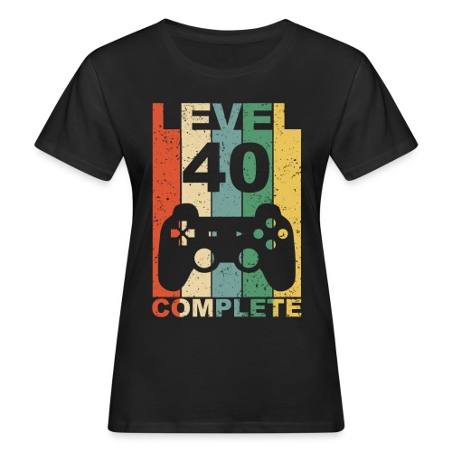 40. Geburtstag 40 Jahre Level Complete - Frauen Bio-T-Shirt