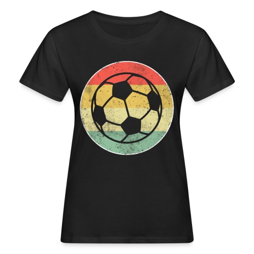 Fussball Retro - Frauen Bio-T-Shirt