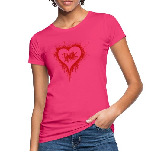 I Love Ink red - Frauen Bio-T-Shirt