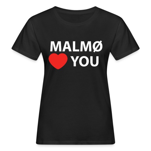 malmo heart you minion white - Ekologisk T-shirt dam