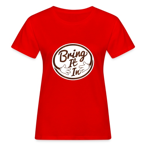 BII White on Wood png - Women's Organic T-Shirt