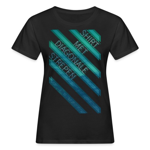 Diagonale strepen - Vrouwen Bio-T-shirt
