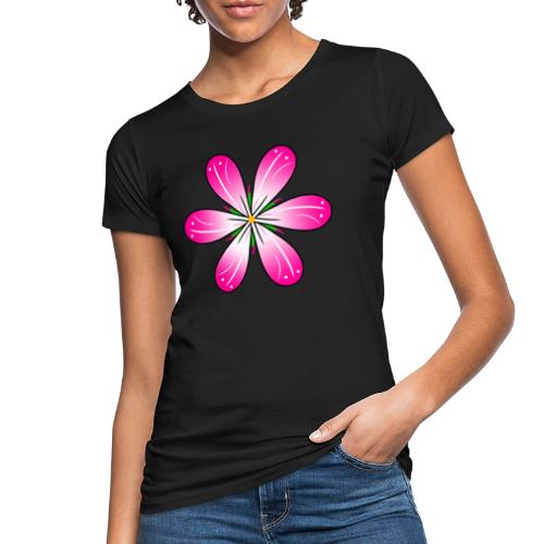 pinke Blüte Blumenmuster Blumenranke Blumenwiese - Frauen Bio-T-Shirt