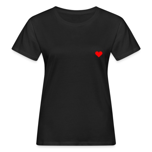 Simple Red Heart - T-shirt ecologica da donna