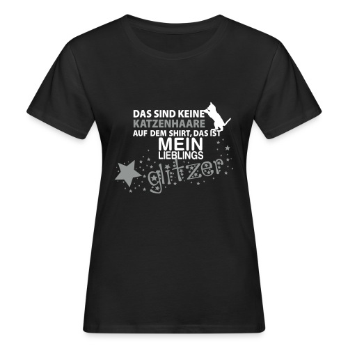 Vorschau: Glitzerkatze - Frauen Bio-T-Shirt