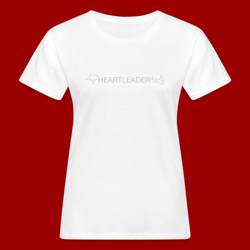 Heartleader Charity (weiss/grau) - Frauen Bio-T-Shirt