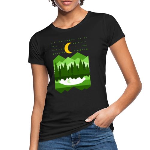 Waldlandschaft bei Nacht - Frauen Bio-T-Shirt