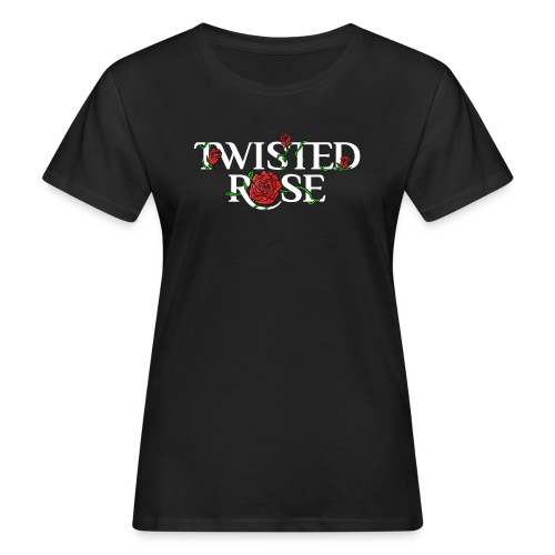 Twisted Rose Logo Shirt Design with Roses - Frauen Bio-T-Shirt