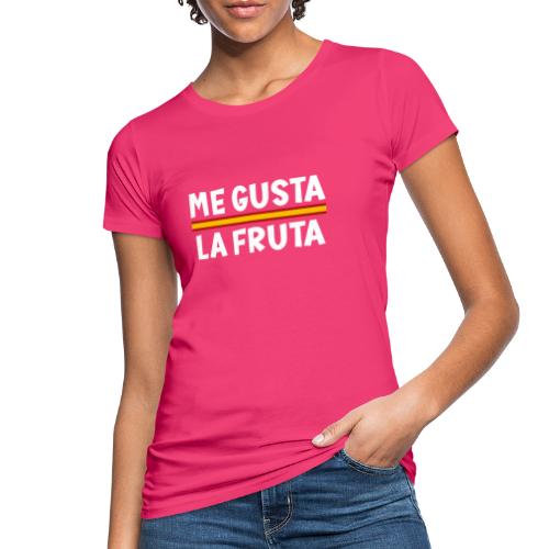 Me gusta la fruta, bandera de España - Camiseta ecológica mujer
