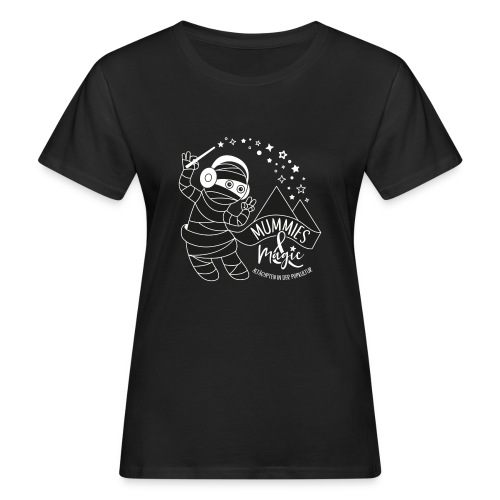 Logo Mummies and Magic dunkel - Frauen Bio-T-Shirt