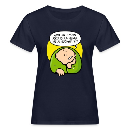 optimisti - Naisten luonnonmukainen t-paita