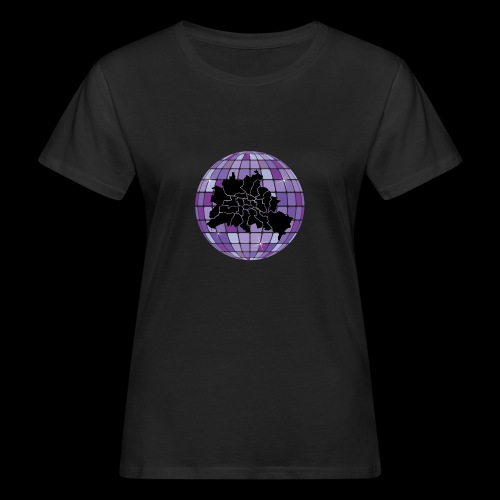 Berlin Map in Disco Ball lilac - Frauen Bio-T-Shirt