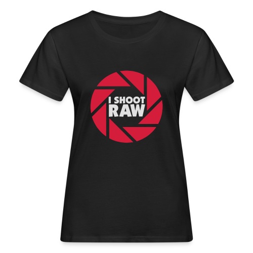 I shoot RAW - weiß - Frauen Bio-T-Shirt