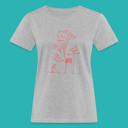 Carta_gatta_pink-png - T-shirt ecologica da donna