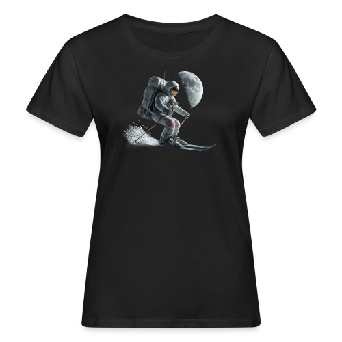 Astronaut Skifahrer - Frauen Bio-T-Shirt