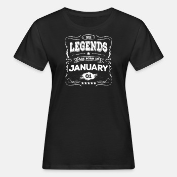 True legends are born in January - Organic T-shirt for women