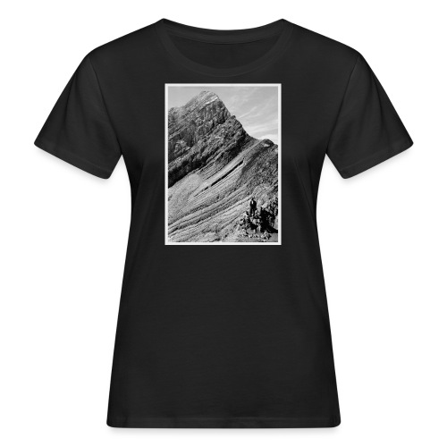 Auf dem schmalen Grat eines Berges - Frauen Bio-T-Shirt