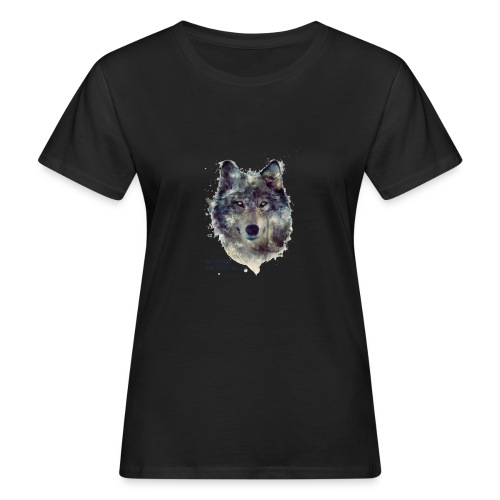 save_the_wolf2 - Økologisk T-skjorte for kvinner