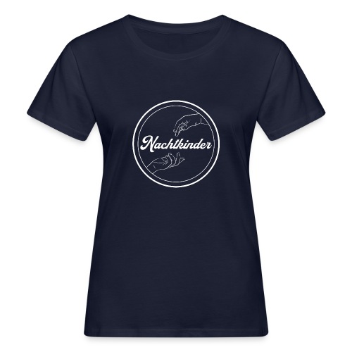 Nachtkinder Logo schwarz - Frauen Bio-T-Shirt