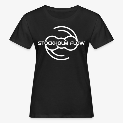 Stockholm Flow Old Logo White - Ekologisk T-shirt dam