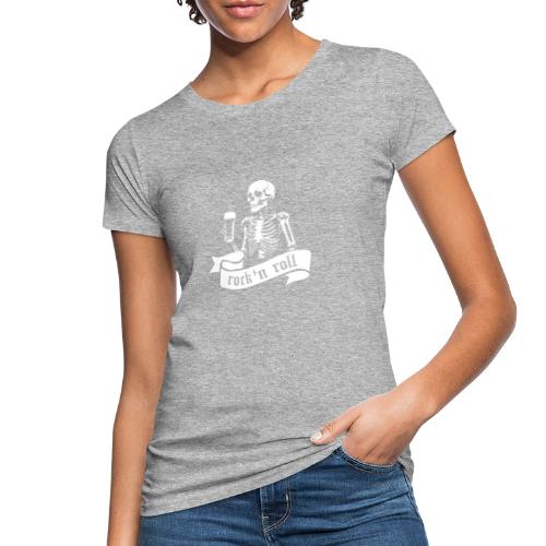 rock n roll skeleton - Ekologiczna koszulka damska