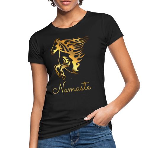 Namaste Horse On Fire - Frauen Bio-T-Shirt