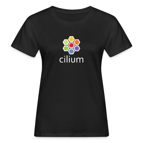 cilium logo color on dark - Women's Organic T-Shirt