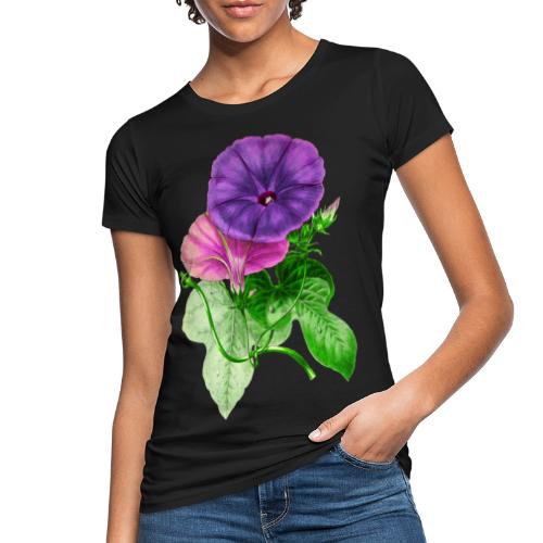 vintage mallow flower - Camiseta ecológica mujer