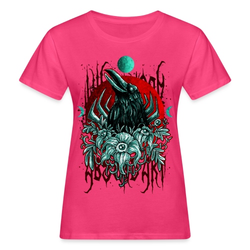 Moonshine Türkis/Rot - Frauen Bio-T-Shirt