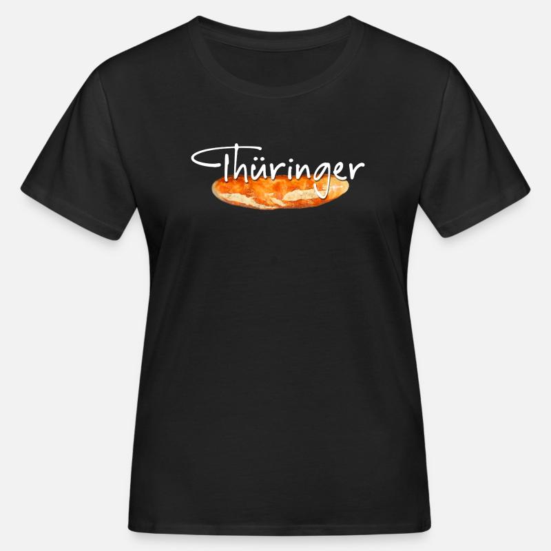 Bratwurst thuringienne - T-shirt bio Femme - noir