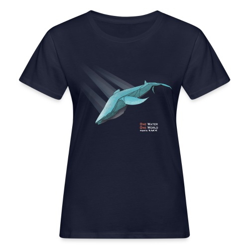 Sea life - Origami Whale - T-shirt bio Femme
