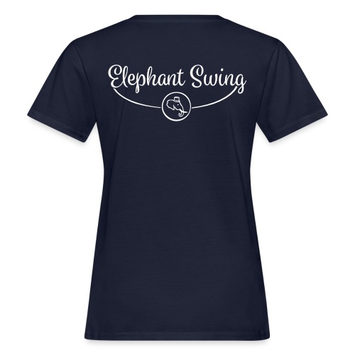 Elephant Swing Logo weiß - Frauen Bio-T-Shirt