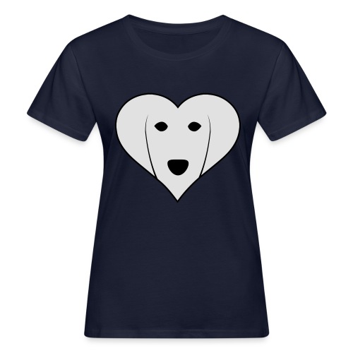 Saluki Heart - T-shirt ecologica da donna