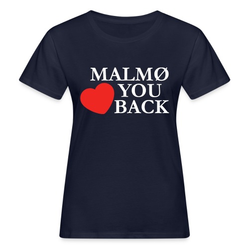 malmo heart you back garamond white - Ekologisk T-shirt dam