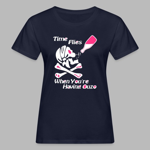 Time Flies Ouzs Shirt - Frauen Bio-T-Shirt