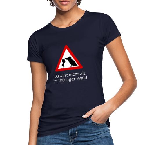 Motiv Thueringer Wald weisse Schrift - Frauen Bio-T-Shirt