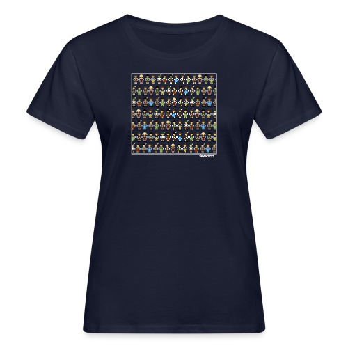 Wimmelbild Bavarions - Frauen Bio-T-Shirt