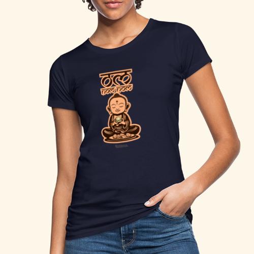 Om Nom Nom Buddha mit Keks - Frauen Bio-T-Shirt