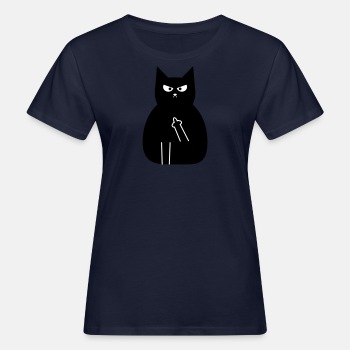 Sint svart katt - Økologisk T-skjorte for kvinner